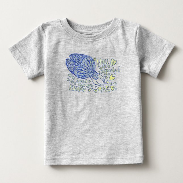T-shirt Pour Bébé Archangel Michael Love & Support Custom Shirts (Devant)
