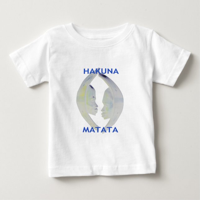 T-shirt Pour Bébé Architecture africaine Hakuna Matata (Devant)