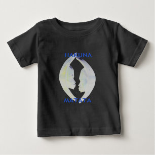 T-shirt Pour Bébé Architecture africaine Hakuna Matata