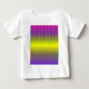 T-shirt Pour Bébé Arcs-en-ciel foncés et clairs (bandes)