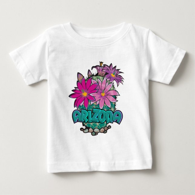 T-shirt Pour Bébé Arizona Cactus Blooms (Devant)
