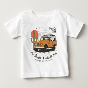 T-shirt Pour Bébé Arizona Desert Sunset Road Trip Cactus Phoenix