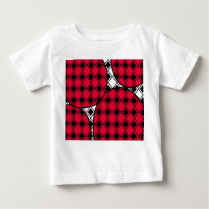 T-shirt Pour Bébé Arlequin en Blob Rose