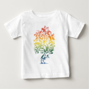 T-shirt Pour Bébé Arme à Feu-Arbre-Image