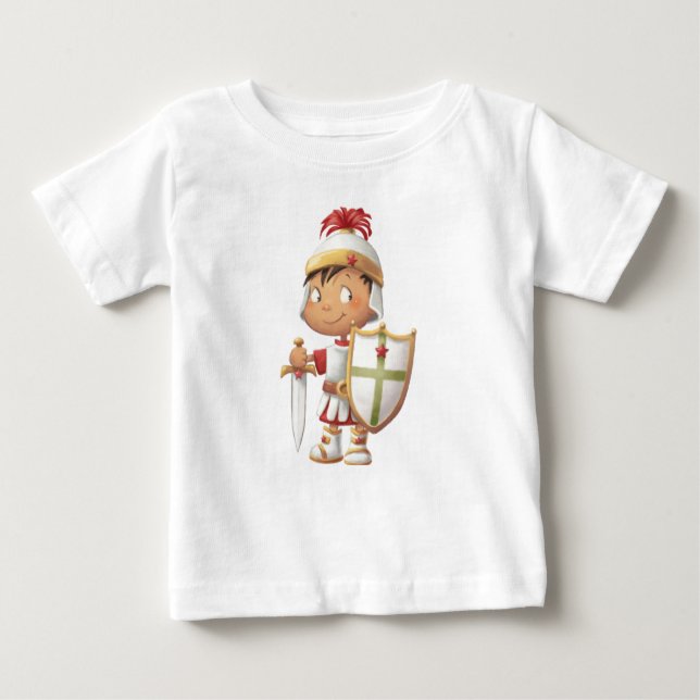 T-shirt Pour Bébé Armure de Dieu - garçon (Devant)