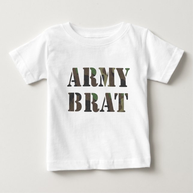 T-shirt Pour Bébé Army Brat (Devant)
