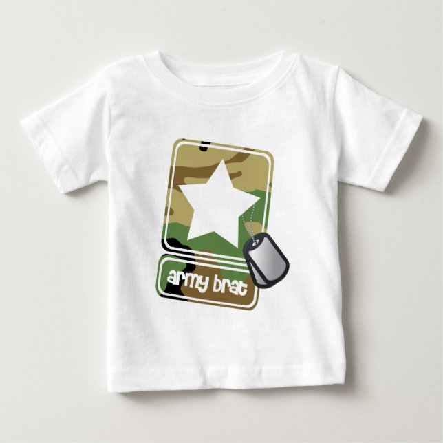 T-shirt Pour Bébé Army Brat (Devant)