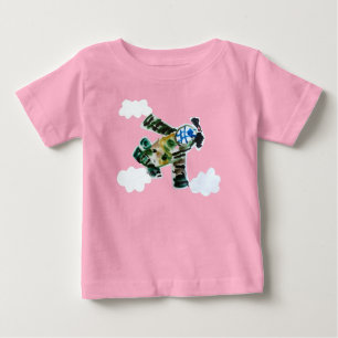 T-shirt Pour Bébé Army Jet "Art by Kids"