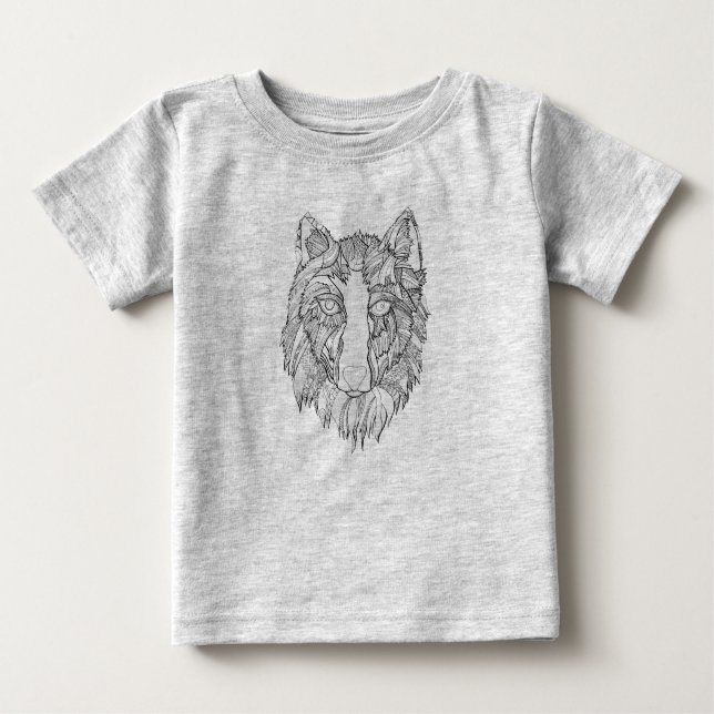 T-shirt Pour Bébé Arnou le loup (Devant)