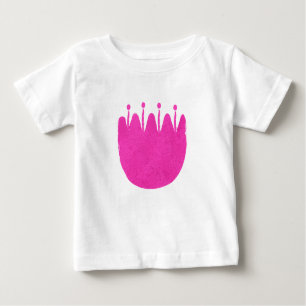 T-shirt Pour Bébé Arrière - plan à motif floral mignon