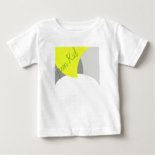 T-shirt Pour Bébé Art Abstrait gris jaune blanc