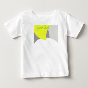 T-shirt Pour Bébé Art Abstrait gris jaune blanc