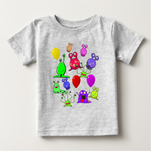 T-shirt Pour Bébé Art Alien * Fête avec Aliens