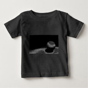 T-shirt Pour Bébé Art de basket-ball noir blanc