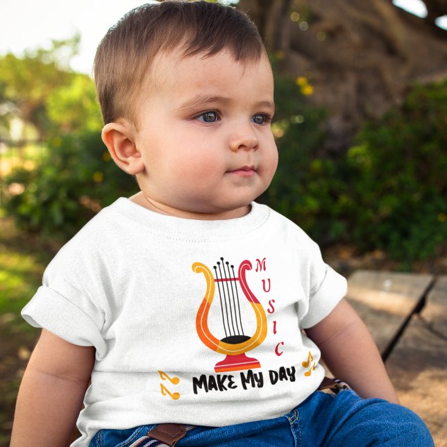 T-shirt Pour Bébé Art des instruments de musique (good day to make music lover baby t-shirt. )