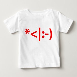 T-shirt Pour Bébé Art des textes de Noël ASCII d'émoticône d'Elf 