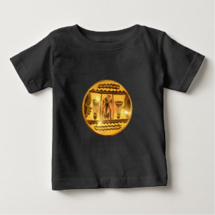 T-shirt Pour Bébé Art Ethnique Africain d'or Imprimer