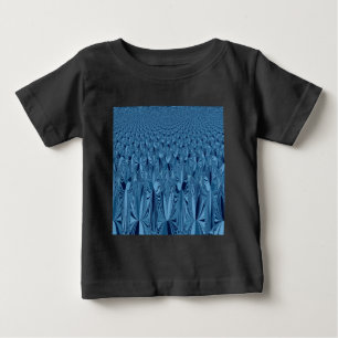 T-shirt Pour Bébé Art Kaleidoscope bleu Iridescente Extraordinaire