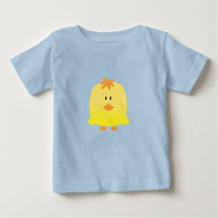 T-shirt Pour Bébé Art mignon de vecteur de poulet de bébé