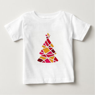 T-shirt Pour Bébé Art moderne élégant sapin de Noël