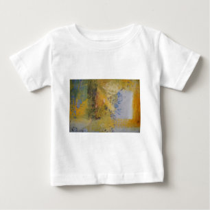 T-shirt Pour Bébé Art moderne Jaune peinture d'art Abstrait