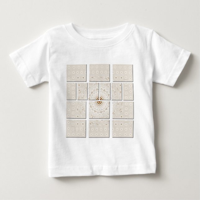 T-shirt Pour Bébé Art Motif Africain Traditionnel Motif Motif Mosaïq (Devant)
