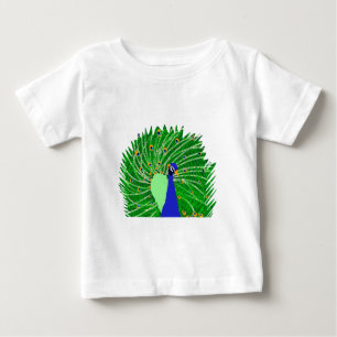 T-shirt Pour Bébé Art original de Peacock par Sophie age Ten