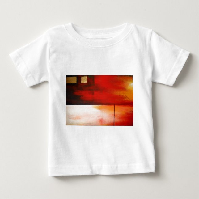 T-shirt Pour Bébé Art peinture Abstrait original (Devant)