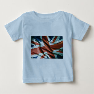 T-shirt Pour Bébé Art pop du drapeau britannique