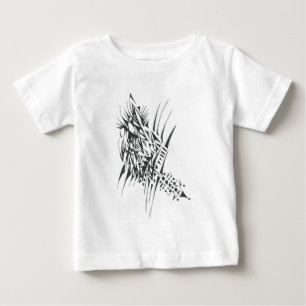 T-shirt Pour Bébé Art tribal abstrait noir et blanc de tatouage