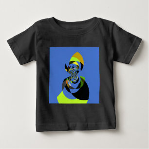 T-shirt Pour Bébé Art Vector Design pour femme africaine Imprimer
