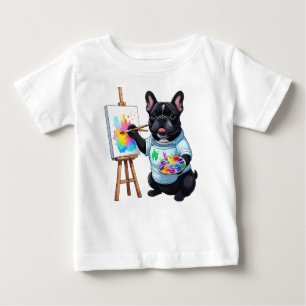 T-shirt Pour Bébé Artiste Bouledogue Français