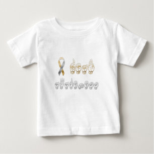 T-shirt Pour Bébé ASL American Sign Language Sensibilisation des sou