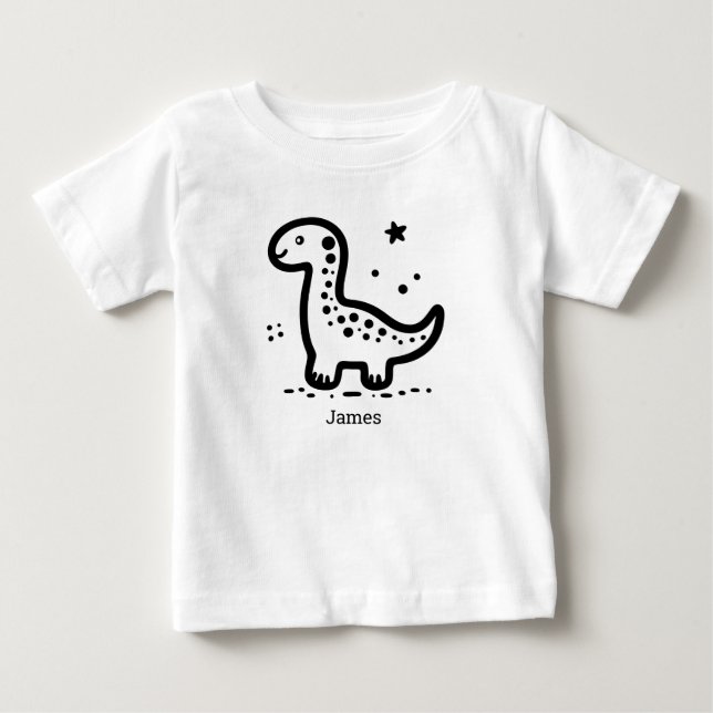 T-shirt Pour Bébé Assiette en carton (Devant)