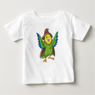 T-shirt Pour Bébé Assistant Parrot en tant qu'assistant avec Casquet