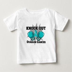 T-shirt Pour Bébé Assommez le Cancer ovarien
