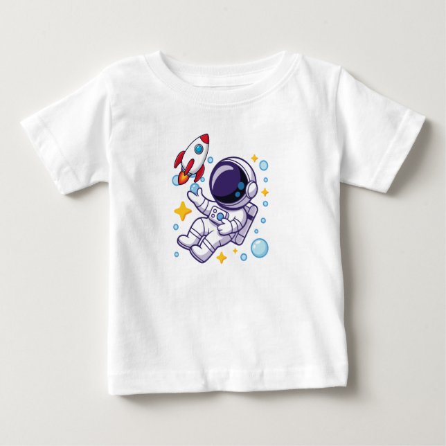 T-shirt Pour Bébé Astronaute Beau Design  (Devant)