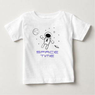 T-shirt Pour Bébé Astronaute dans l'espace - art dans le noir, le