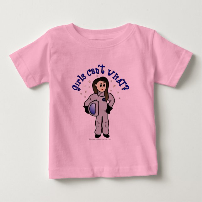 T-shirt Pour Bébé Astronaute de la Femme Lumière (Devant)