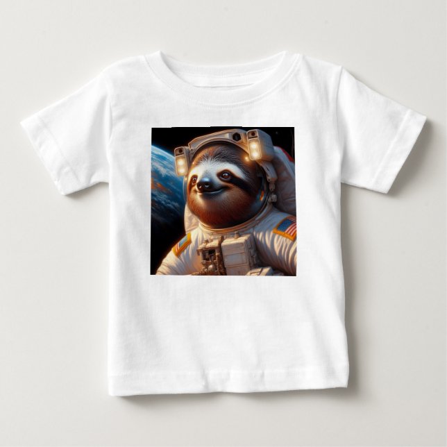 T-shirt Pour Bébé Astronaute de Sloth (Devant)