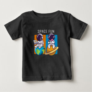 T-shirt Pour Bébé astronautes s'amuser, illustration