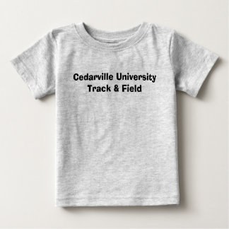 T-shirt Pour Bébé Athlétisme d'université de Cedarville