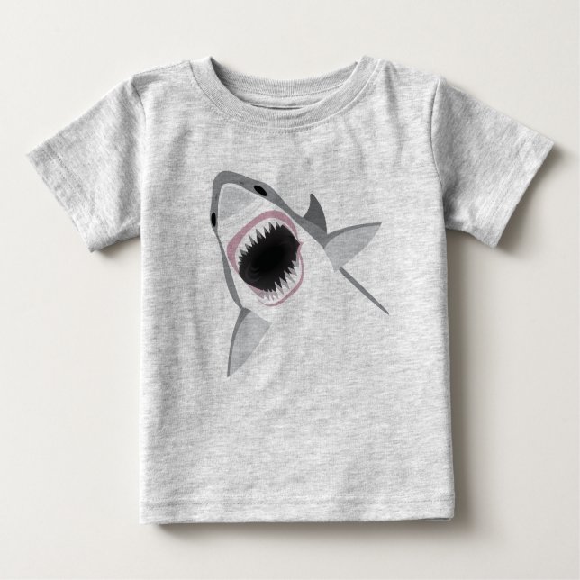 T-shirt Pour Bébé Attaque de requins (Devant)