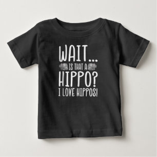 T-shirt Pour Bébé Attends, C'Est Un Hippo ? J'Aime Les Hippopotames 