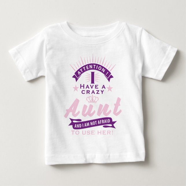 T-shirt Pour Bébé Attention (Devant)