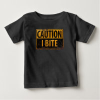ATTENTION - I BITE rouille panneau d'avertissement