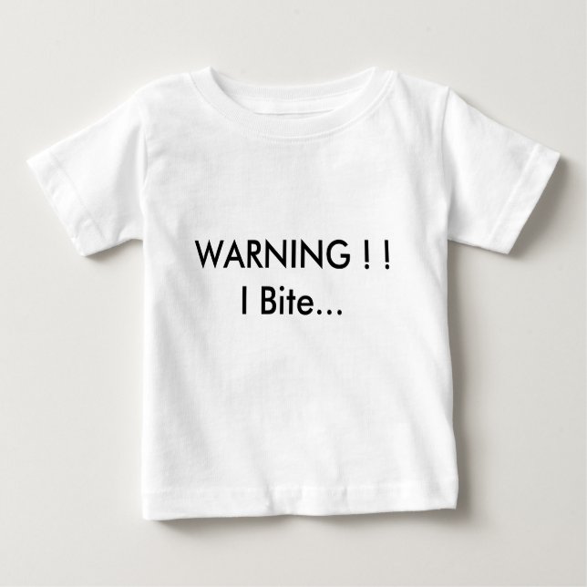 T-shirt Pour Bébé Attention! !   J'Ai Mal... (Devant)