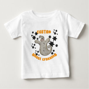T-shirt Pour Bébé Attention ! Traversée de fantômes - Étoiles de Par