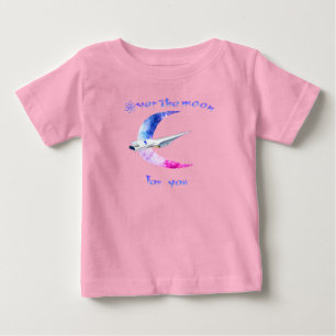 T-shirt Pour Bébé Au-dessus de l'espace lune bébé T-shirt