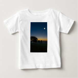 T-shirt Pour Bébé Aube D'Été Avec Lune